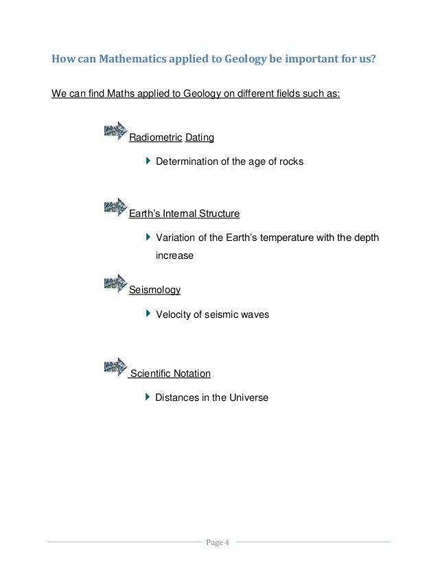 Mathematics in Geology